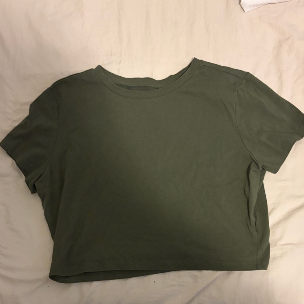 Wild Fable Olive Crop Top